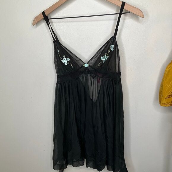 Betsey Johnson Y2K Sheer Chemise - Picture 1 of 6